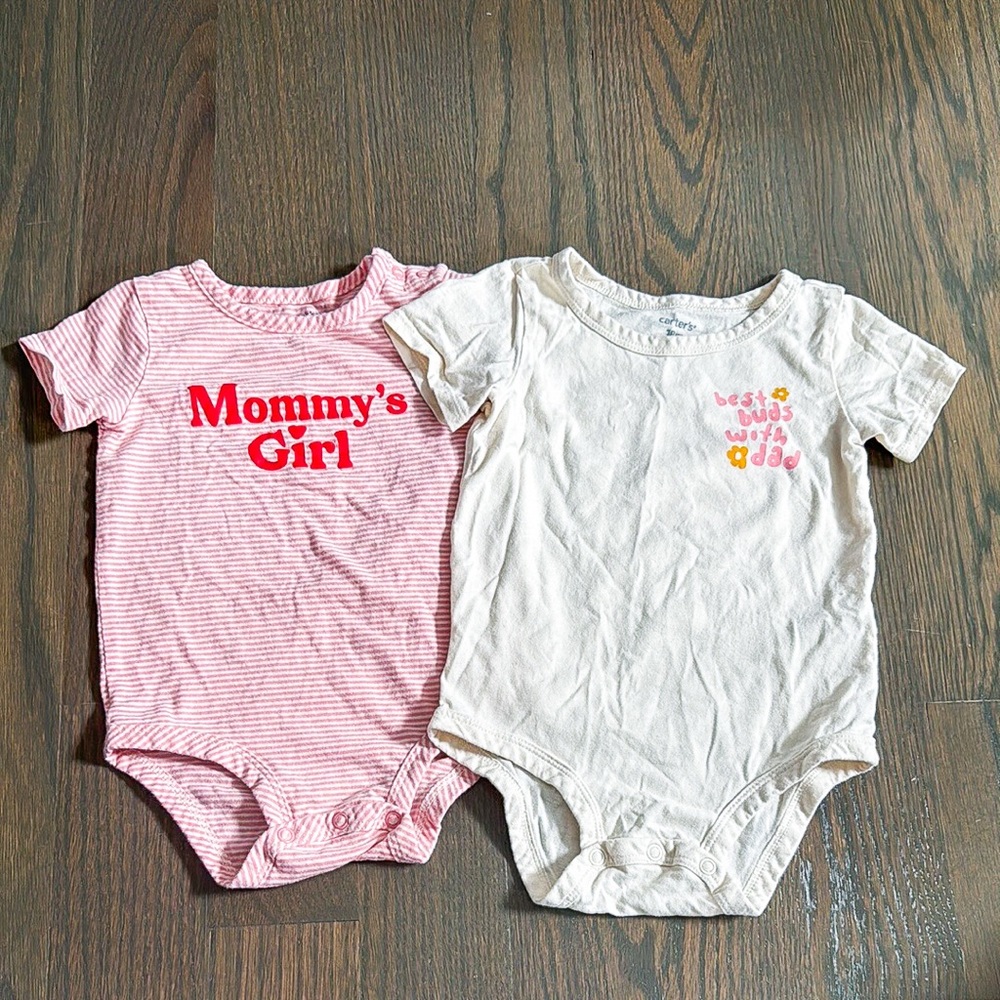Carter's Set of Two Baby Onesies - 18M
